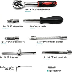 46 in 1 Screwdriver Tool Kit Socket Set