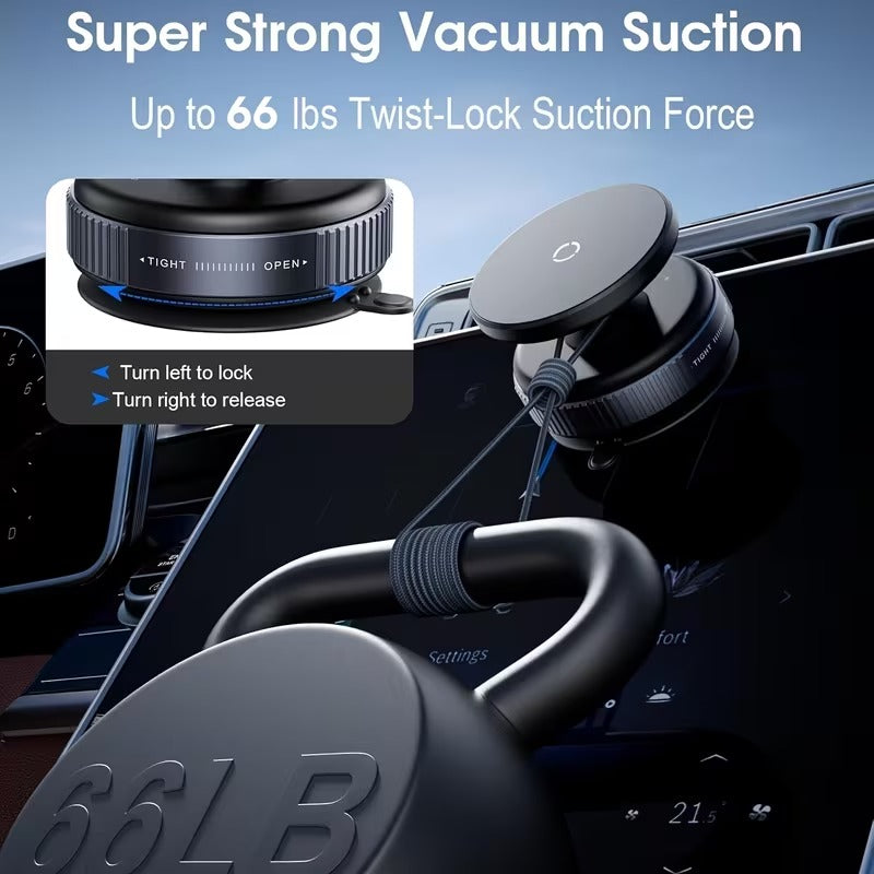 Vacuum Suction 360° Magnetic Car Phone Holder