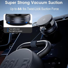 Vacuum Suction 360° Magnetic Car Phone Holder