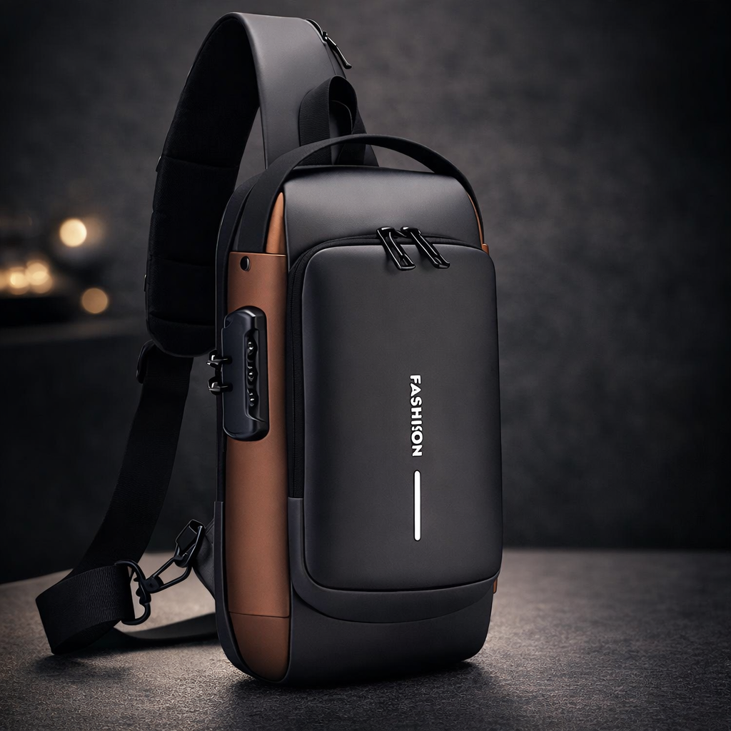 Smart Anti-Theft Crossbody Bag with Combination Lock