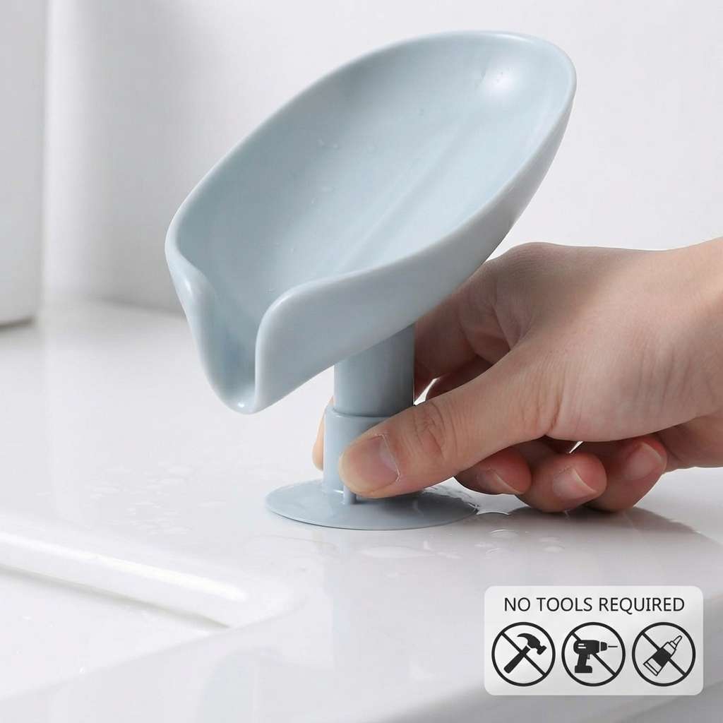 Self-Draining Leaf Soap Holder - Pack of 2
