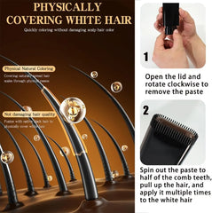 Instant Hair Root Touch-Up Stick – Black & Brown