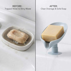 Self-Draining Leaf Soap Holder - Pack of 2