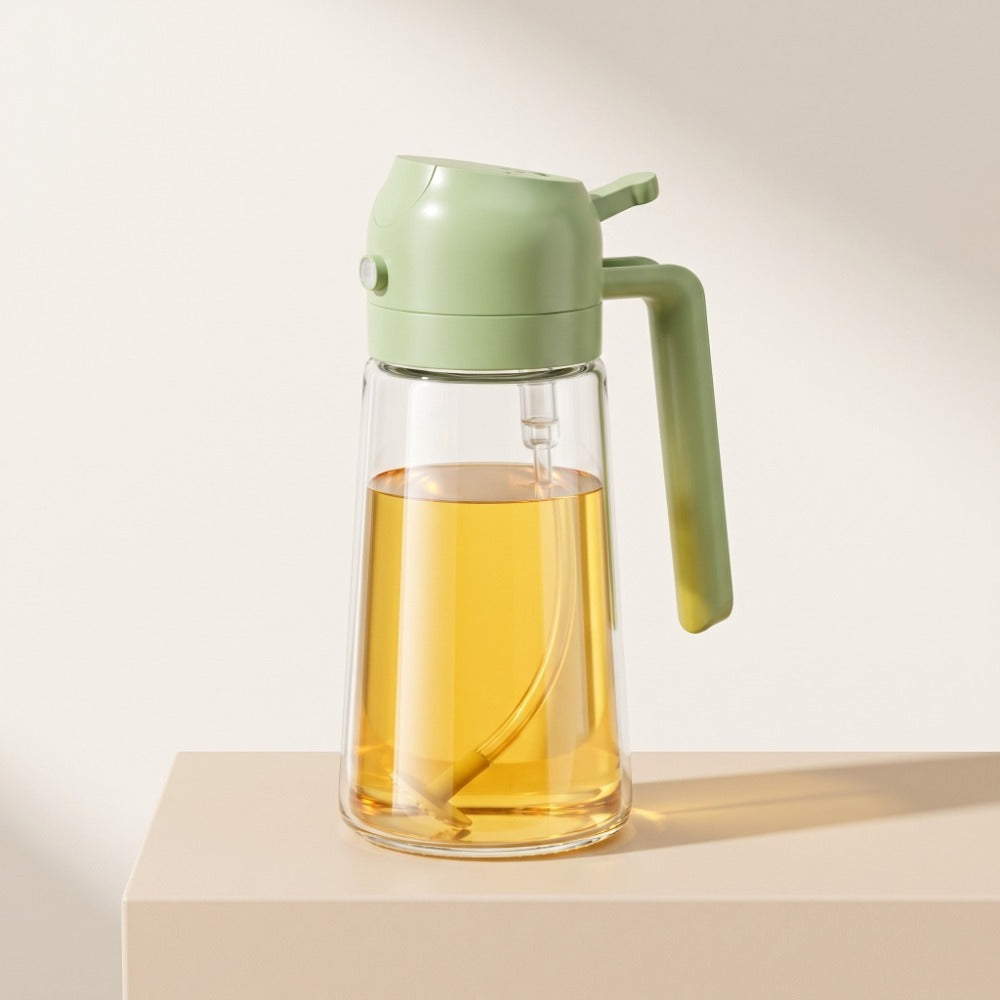 2-in-1 Premium Glass Oil Sprayer & Pourer Dispenser