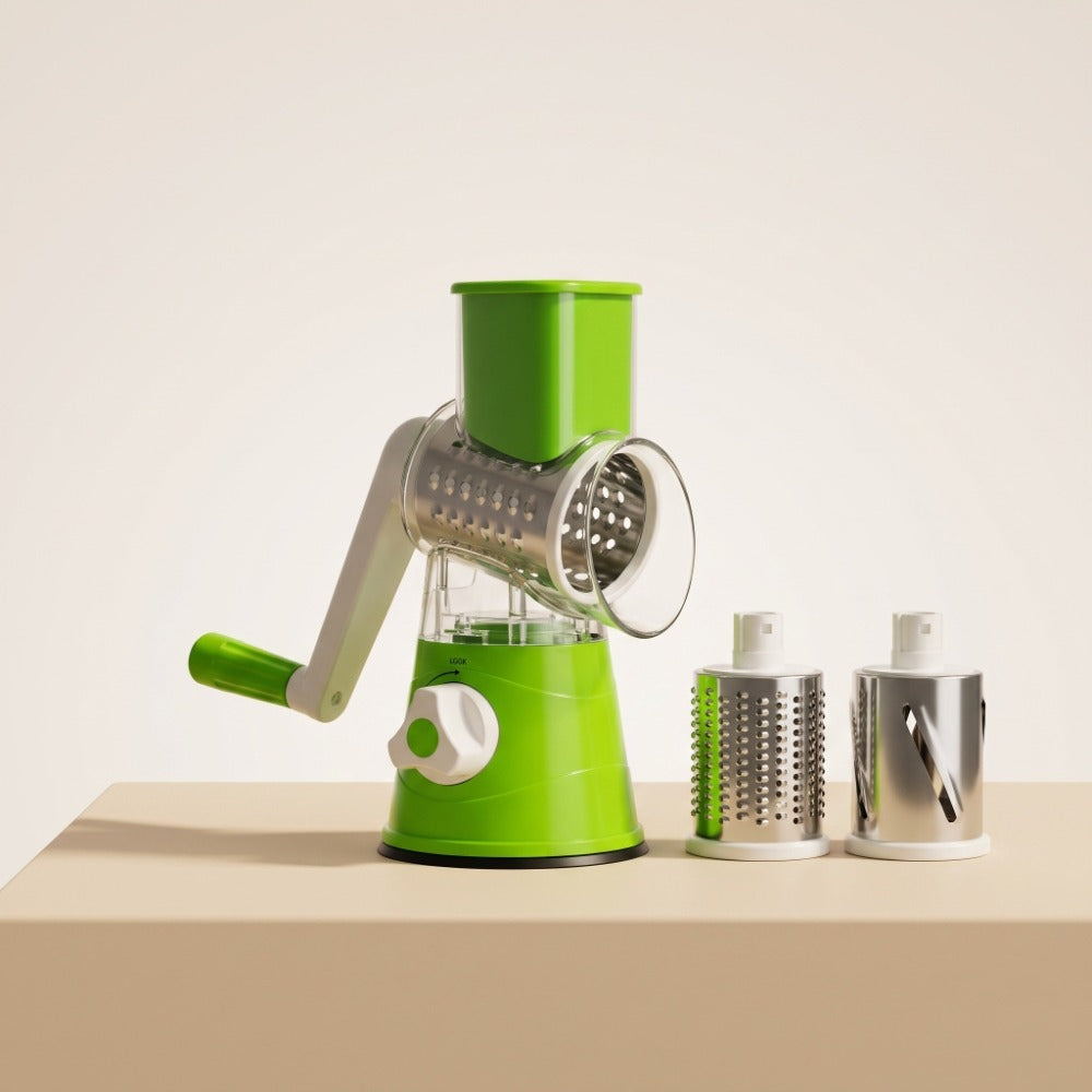 3-in-1 Multifunctional Rotary Vegetable Slicer & Grater