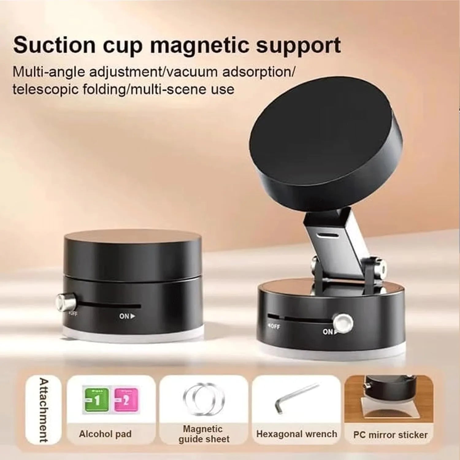 Magnetic Suction Phone Holder Multicolor Lightweight Portable
